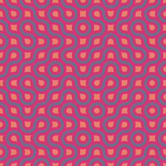 Seamless geometric psychedelic pattern. Textile printing, fabric, package, cover, greeting cards.