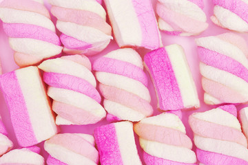 Pink sweetness, marshmallow pattern. Zephyr pastel colored. Vanilla tenderness. Sweet food...