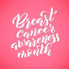 Fototapeta na wymiar Breast canser awareness month in october. Vector illustration.