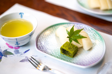 日本の和菓子(スイーツ)とお茶