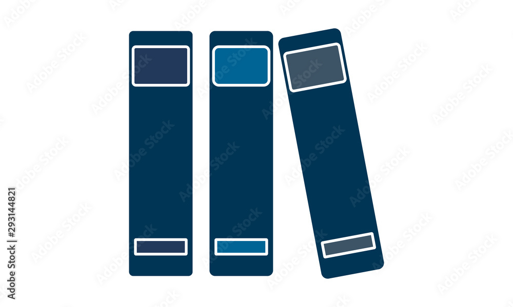 Poster file folder icon for document storage