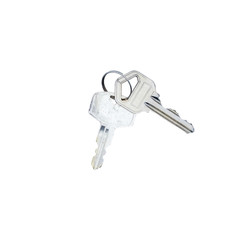 bunch of keys isolated on white background