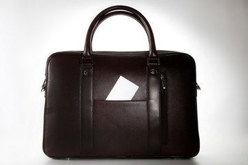 Briefcase on white background.