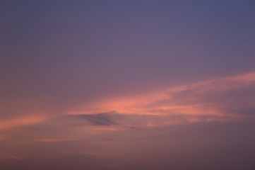 beautiful sunset in sunday morning