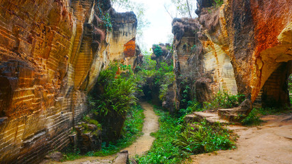 Limestone hill pathway