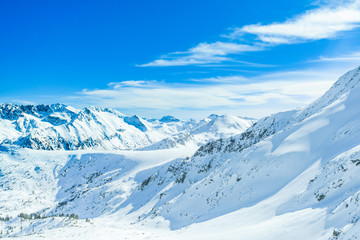Pirin mountains in winter in Bulgaria