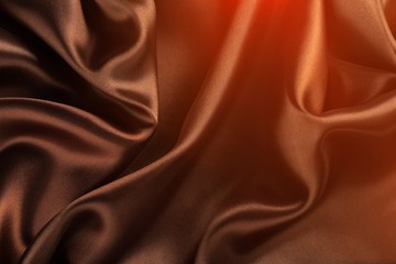 Beauty silk textile brown texture