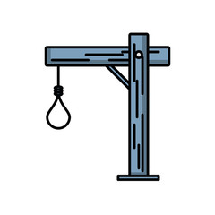 halloween gallow weapon isolated icon