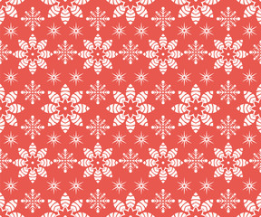 seamless pattern with snowflakes