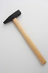 The claw hammer on white background