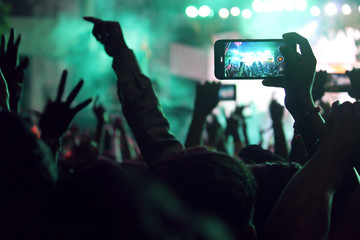 Fototapeta na wymiar crowd at concert