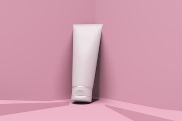 Cosmetics packaging mockup skincare template