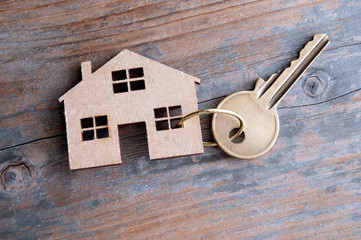 Miniature house with key