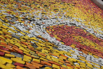 red-yellow mosaic