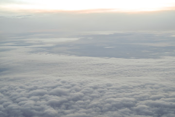 sunrise above clouds