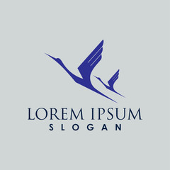 PrinEagle logo design template. Royal eagle logo. Vector illustrationt