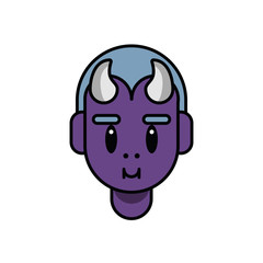 boy with devil halloween costume