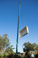 Piscine en plein ciel pour une pose sur chantier