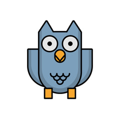 halloween owl bird animal icon