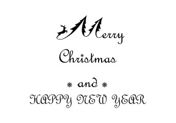 Merry Christmas vector text Calligraphic Lettering design card template.Calligraphy Font style Banner.
