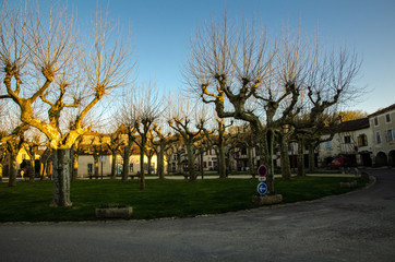 Fources is an original round Bastide in the Department of Gers, France