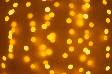 Christmas multi-colored lights on a black background, winter, bokeh, background