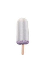 taro stick ice cream on isolated white background