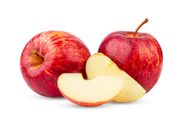 red apple isolated on white background