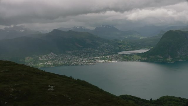 Norwegian west coast town Volda