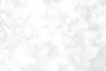Abstract background with White bokeh on gray background. christmas blurred beautiful shiny Christmas lights.