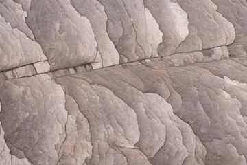 Sandsteinstrukturen, Felsformationen an der Küste