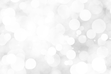 Abstract background with White bokeh on gray background. christmas blurred beautiful shiny Christmas lights.