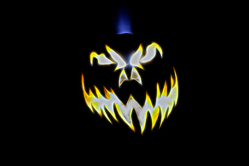 Various Halloween illustrations depicting different aspect of decorations