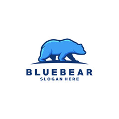 Blue bear logo
