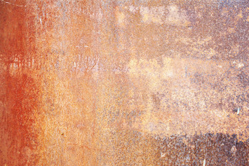 natural rusty surface with old paint and erosion from time to time