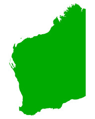 Karte von Western Australia