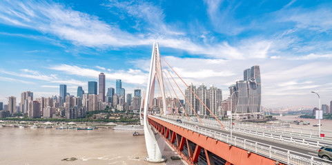 Skyline of urban architectural landscape..