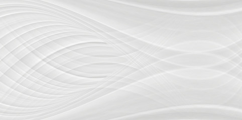 White background 3 d with elements of waves in a fantastic abstract design, the texture of the lines in a modern style for wallpaper. Light gray template for wedding ceremony or business presentation.