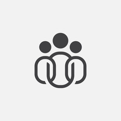 people icon linear, team leader icon, team leader icon illustration, team leader vector icon simple and modern linear design. Flat symbol