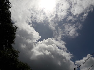 dramatic sky with clouds