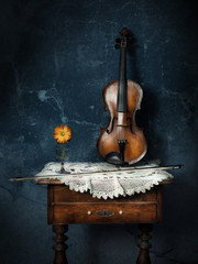 Still life of violin © JGade