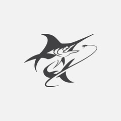 unique fishing logo template, memorable fishing logo icon. fishing vector graphic illustration