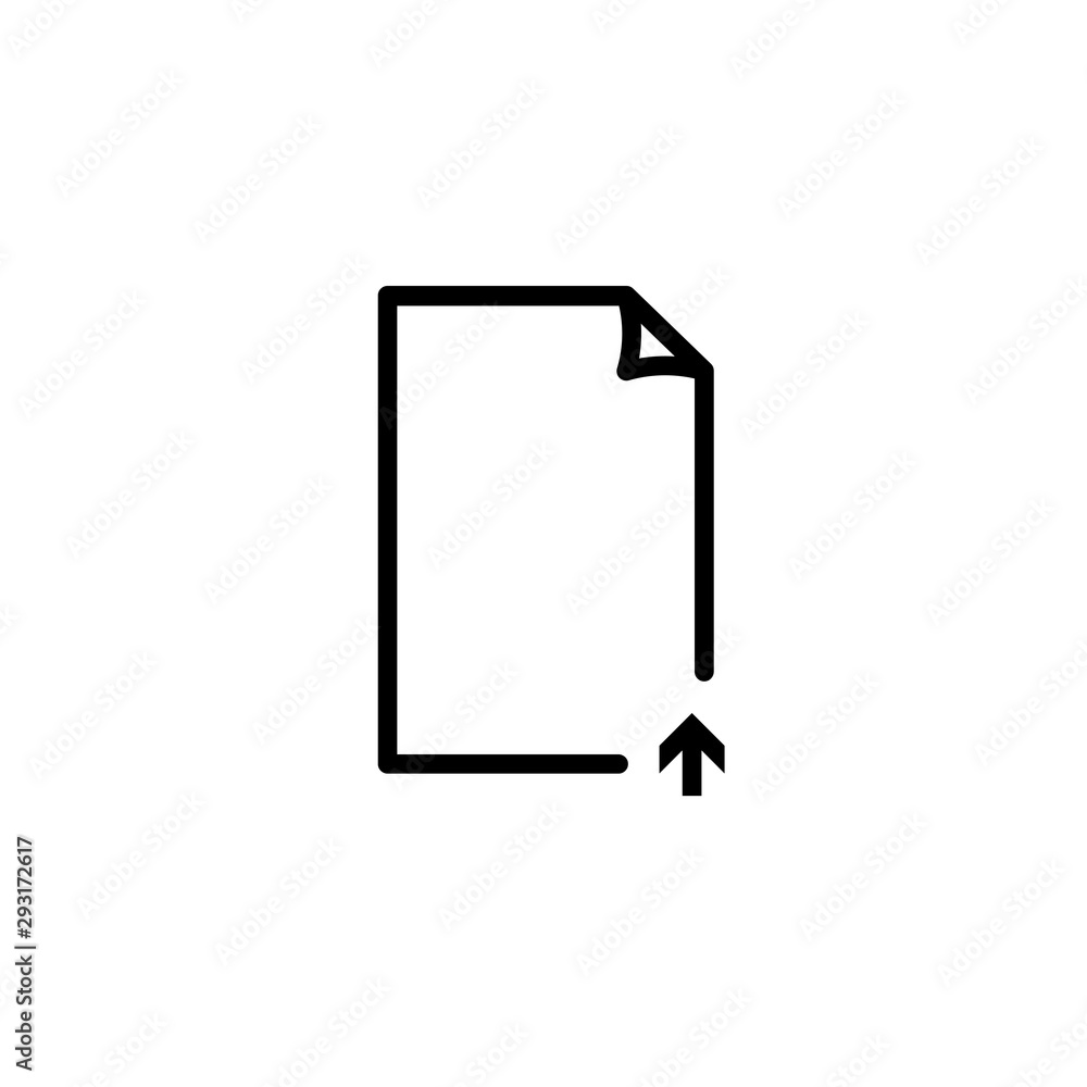 Fototapete vector upload file icon. document report upload. vector download button