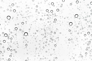 Rain drops on window glasses surface Natural Pattern of raindrops. Natural pattern of raindrops on white background for your design.