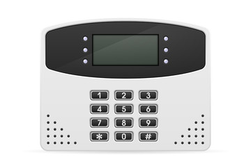 control block home security system vector illustration