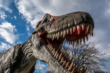 Stunning life sized model of T-Rex head © Spartaq