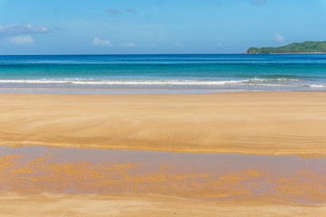 Scenic view of the Twin Beach in El Nido, Palawan, Philippines