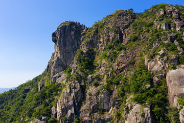Lion rock mountain in Hong Kong
