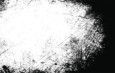 Scratched Grunge Urban Background Texture Vector. Dust Overlay Distress Grainy Grungy Effect. Distressed Backdrop Vector Illustration. Isolated Black on White Background. EPS 10.