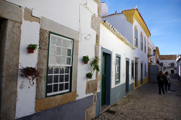 rue dans la ville de Faro, Portugal